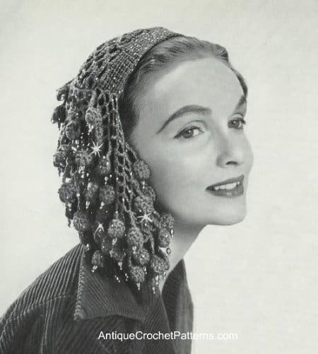 Vintage Sparkling Fishnet Hat Hat Pattern