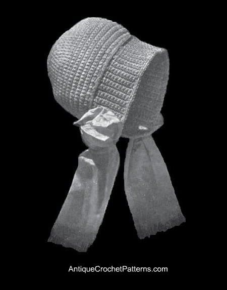 Dutch Vintage Baby Bonnet - Free Crochet Baby Bonnet Pattern