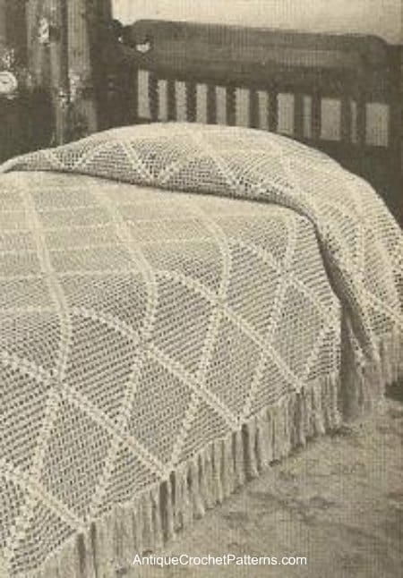 Diagonal Bedspread - Free Crochet Pattern Diagonal Bedspread - Free Crochet Pattern