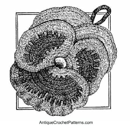 Pansy Potholder